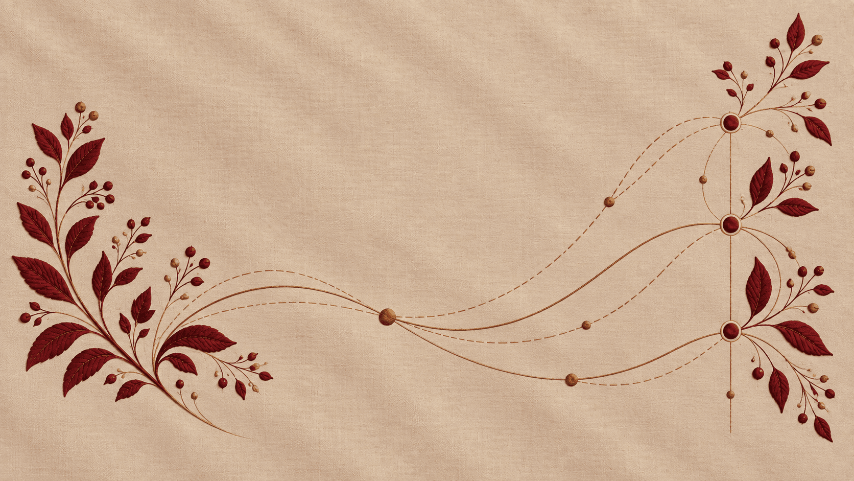 Textured background with botanical illustration